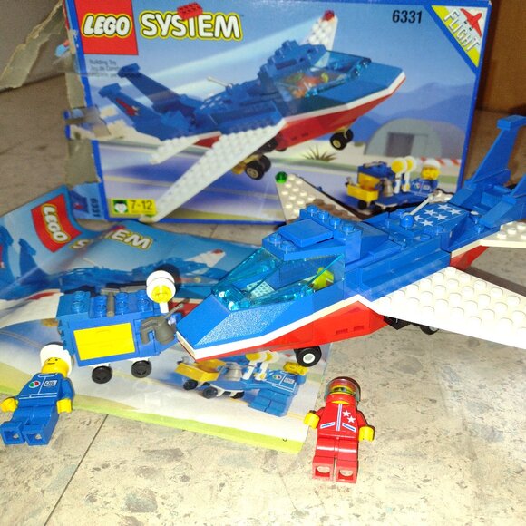 Like New Lego Town Flight Patriot Jet